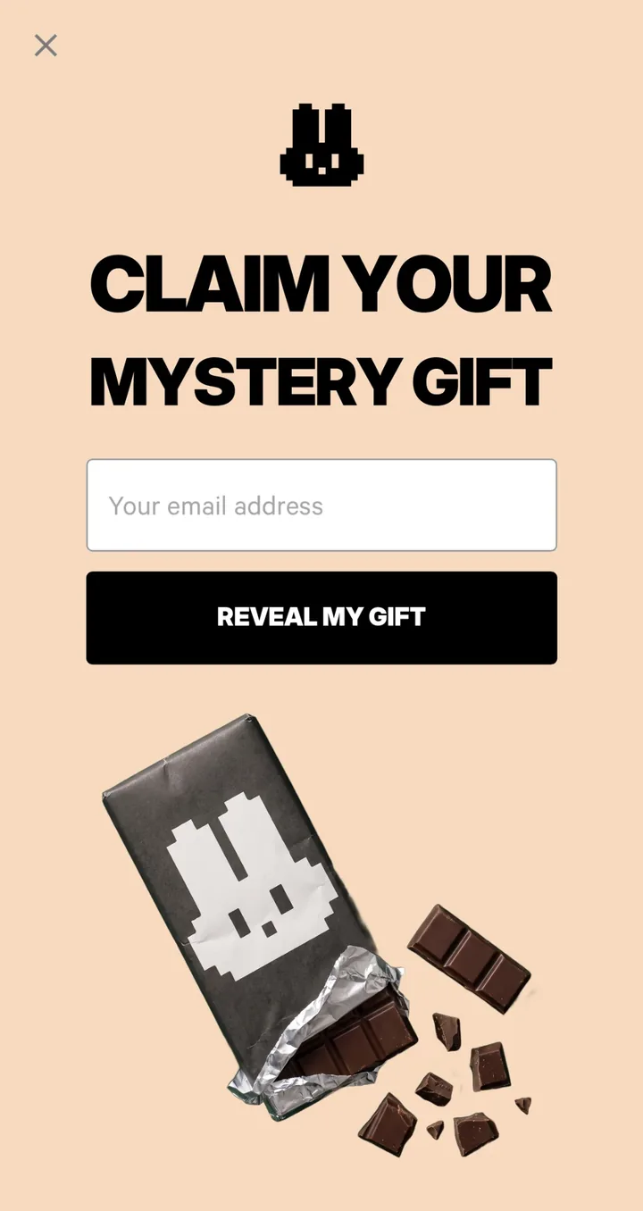 Variation 1: Claim your mystery gift